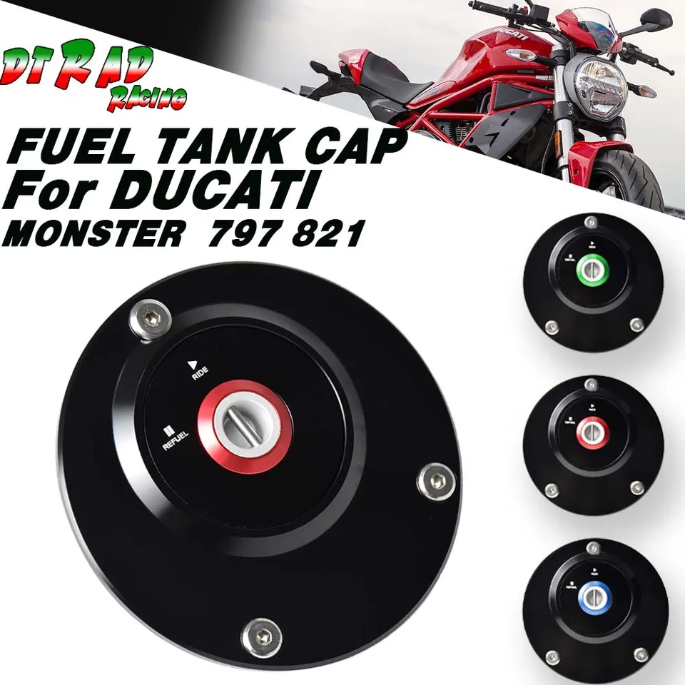 Systémový systém zamykateľnej palivovej nádrže pre kľúče pre Ducati Monster 797 2017-2021 821 2015-2021