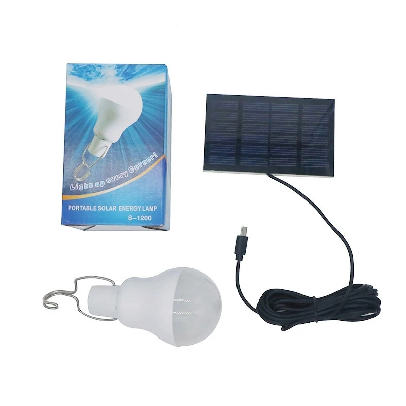 Szyoumy solárna lampa prenosná LED žiarovka LED žiarovka Solárna energetická lampa LED osvetlenie solárne panelové tábory nočné cestovanie