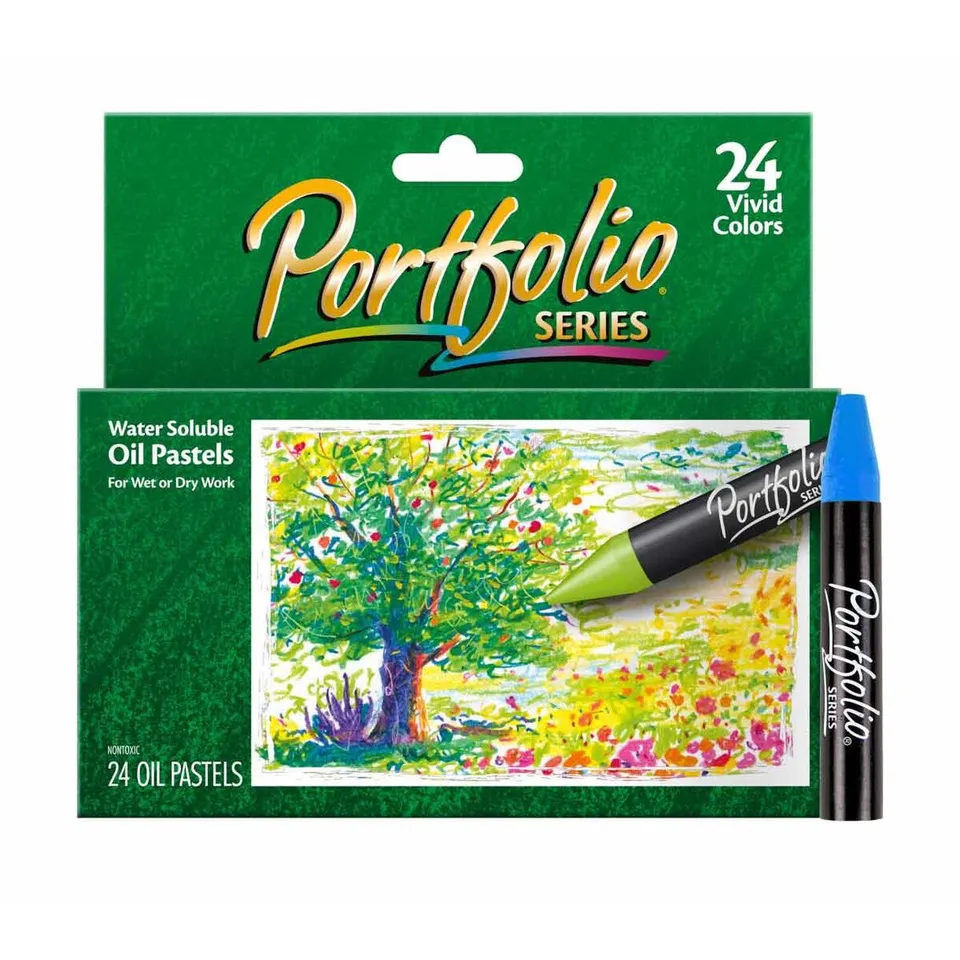 Séria portfólia pastelov Crayola, vodné rozpustné, farby sa môžu meniť, 24 rokov (52-3624)