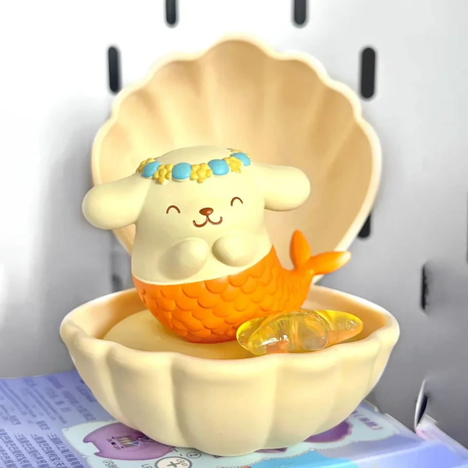 Séria rodinnej morskej panny Sanrio rodina Kuromi Cinnamoroll Pom pom Purin Hellokitty Melody Little Twin Star Surprise Darček