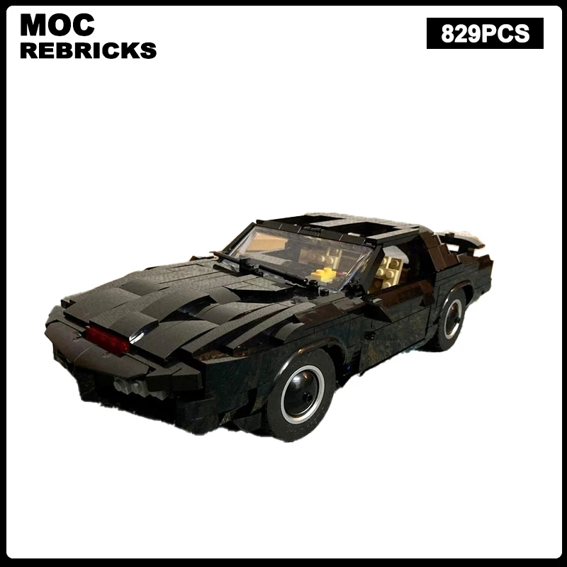 Séria sci -fi filmu Black Knight Rider Kitt UCS stavebné bloky Model Model tehly zobrazuje kreatívne darčeky pre deti
