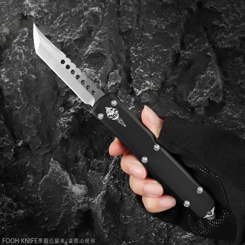 Séria UT UTX Micro Ultra Tech Knife Ultratech Hellhound D2 Blade CNC T6 Handle EDC Self Defense Combat Tactical PocketKife