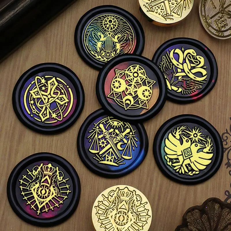 Séria západnej mytológie Fire Paint Wax Talenie pečiatok mosadzná známka hlava DIY obálka loga tesniaci večierok pozvánka na scrapbooking