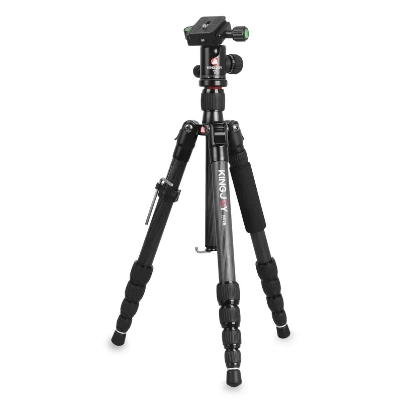 Súkromné ​​logo Profesionálny statív z uhlíkových vlákien s loptou s vstavanou úrovňou duchovnej hlavy pre kameru SLR DSLR