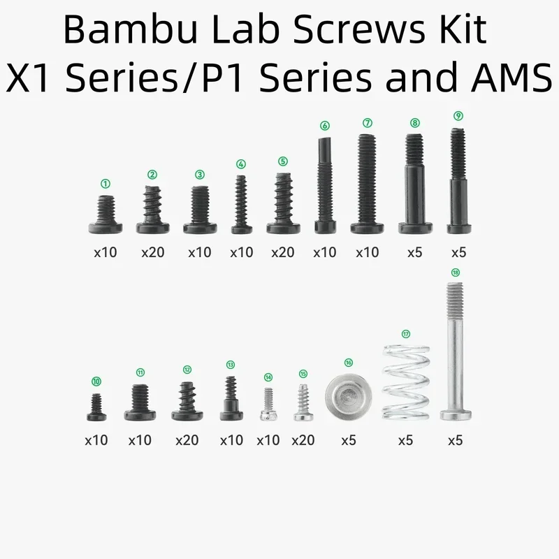 Súpanie skrutiek laboratórií Bambu - X1 /P1 /A1 Series a AMS Lite Top Mount Kit High Kvalitná značka Originál