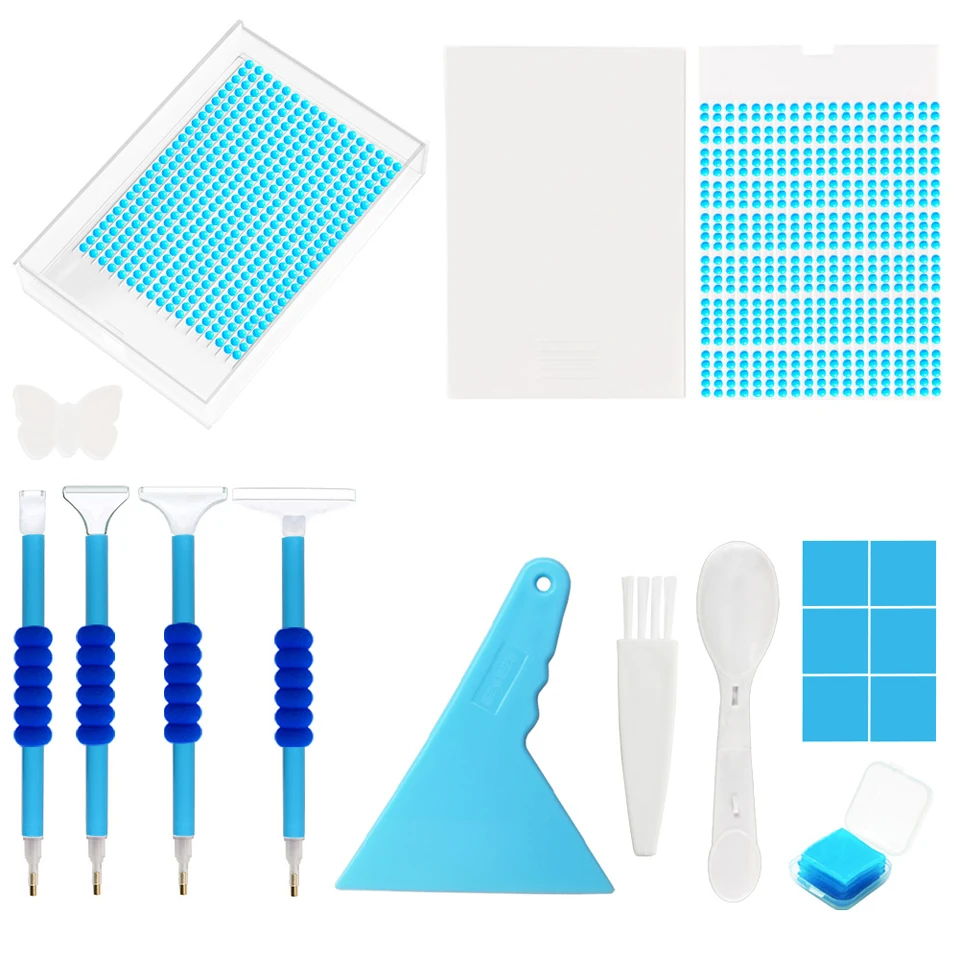 Súprava Diamond Painting Tool Súprava Diamond Art Craft Tool Kit Multifunkčný diamantový maľba Pen Clear Diamond Painting Príslušenstvo