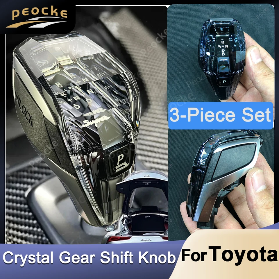 Súprava gombíkových gombíkových gombíkov pre Crystal Gear pre Toyota supra Gr Sport A90 A91 Crystal Gear Lever Ruck Rucking Mk4 Mk5 2019-2022 Prevodovka LHD RHD RHD