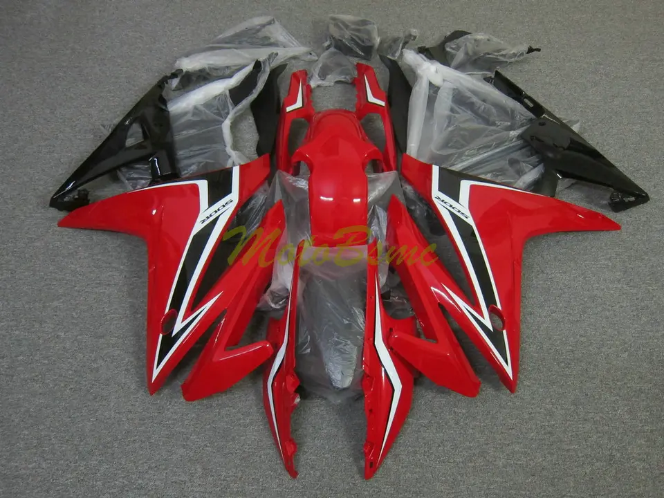 Súprava motocyklových kabíny pre Honda CBR500RR 2016 2017 2018 Plastová škrupina CBR500 16 17 18 Vstrekovanie červenej čiernej karosérie