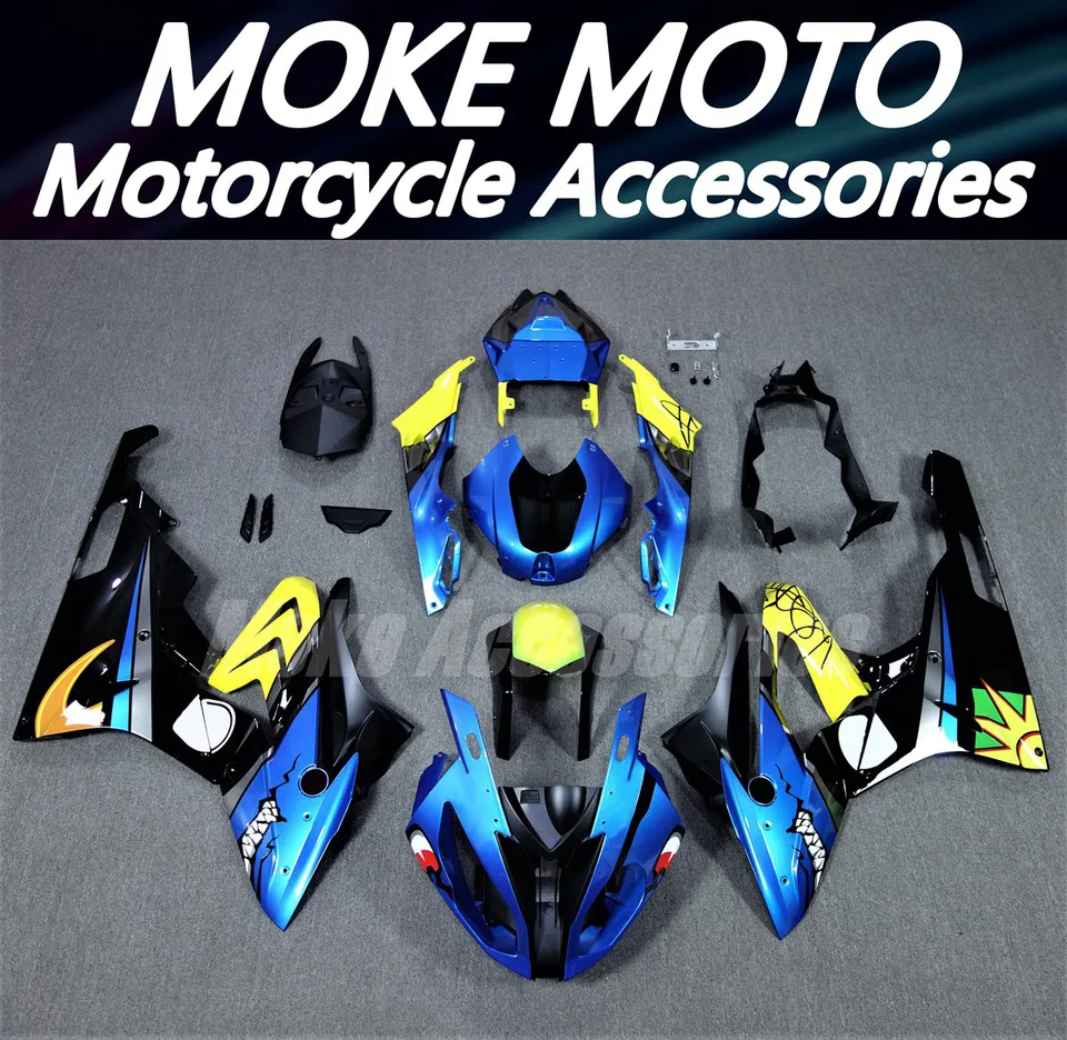 Súprava motocyklových kabíny vhodná pre S1000RR 2015 2016 Bodywork Set Blue Shark Vysoko kvalitná injekcia Abs Nový