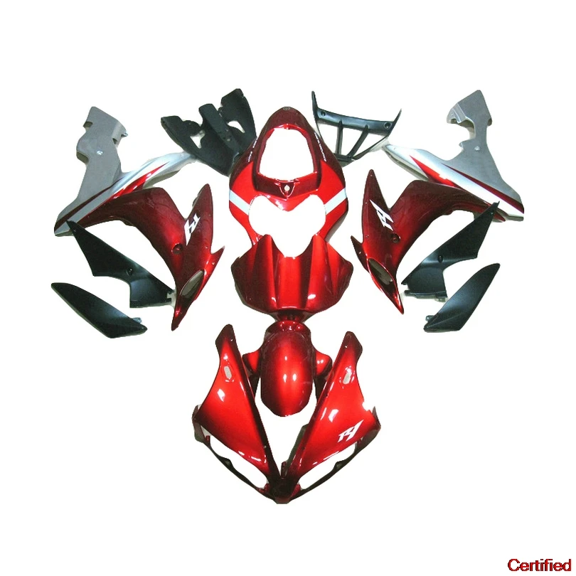 Súprava na injekčné kapotáž pre Yamaha R1 2005 2004 2006 Metallic Red Yzf R1 R1 04 05 06 Fairings 55