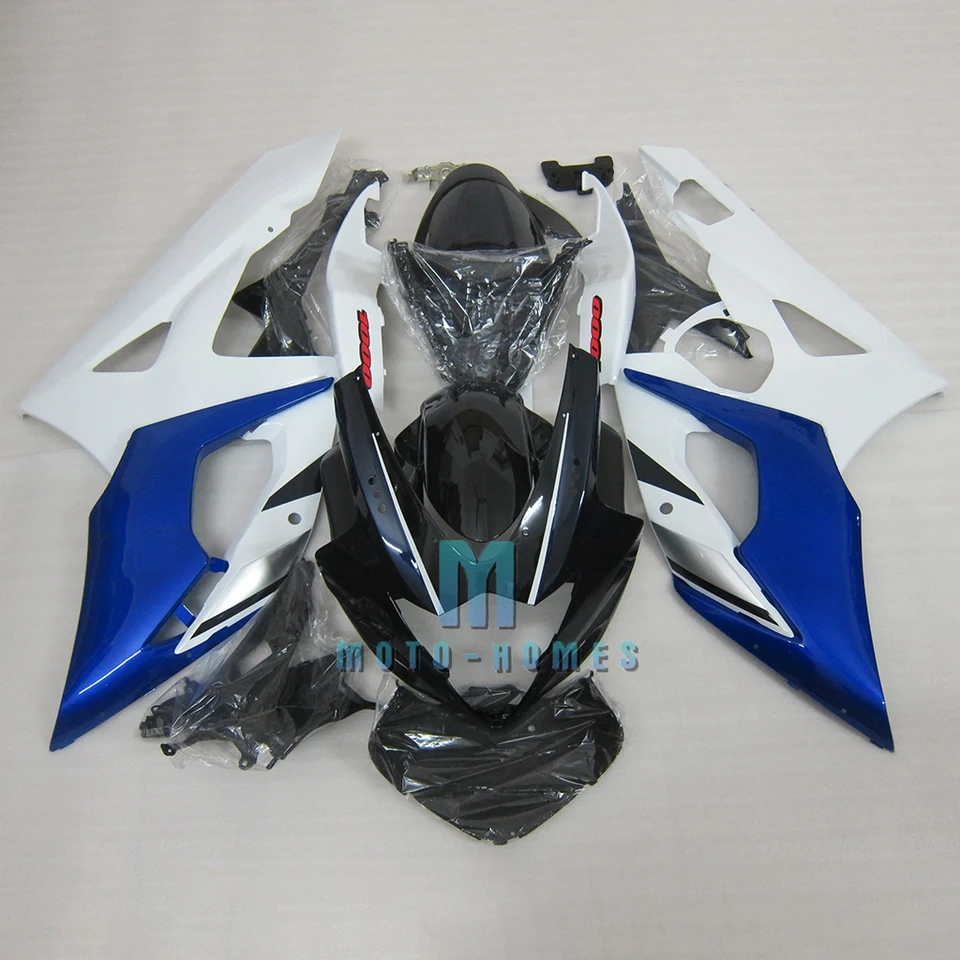 Súprava na kapotáž injekcie ABS pre GSXR1000 05 06 GSXR 1000 2005 2006 2006 Plastové súpravy Body Rebuild Bike Blue White