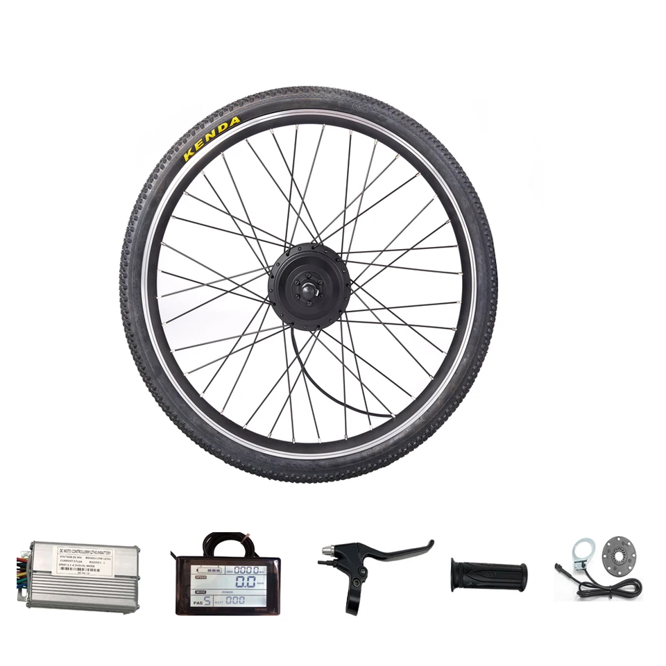 Súprava na konverziu Ebike 250 W 350W 500W 20/24/26/27,5/28/29inch 700c predného zadného náboja motorové koleso Elektrické bicykle Kompletná súprava 36V