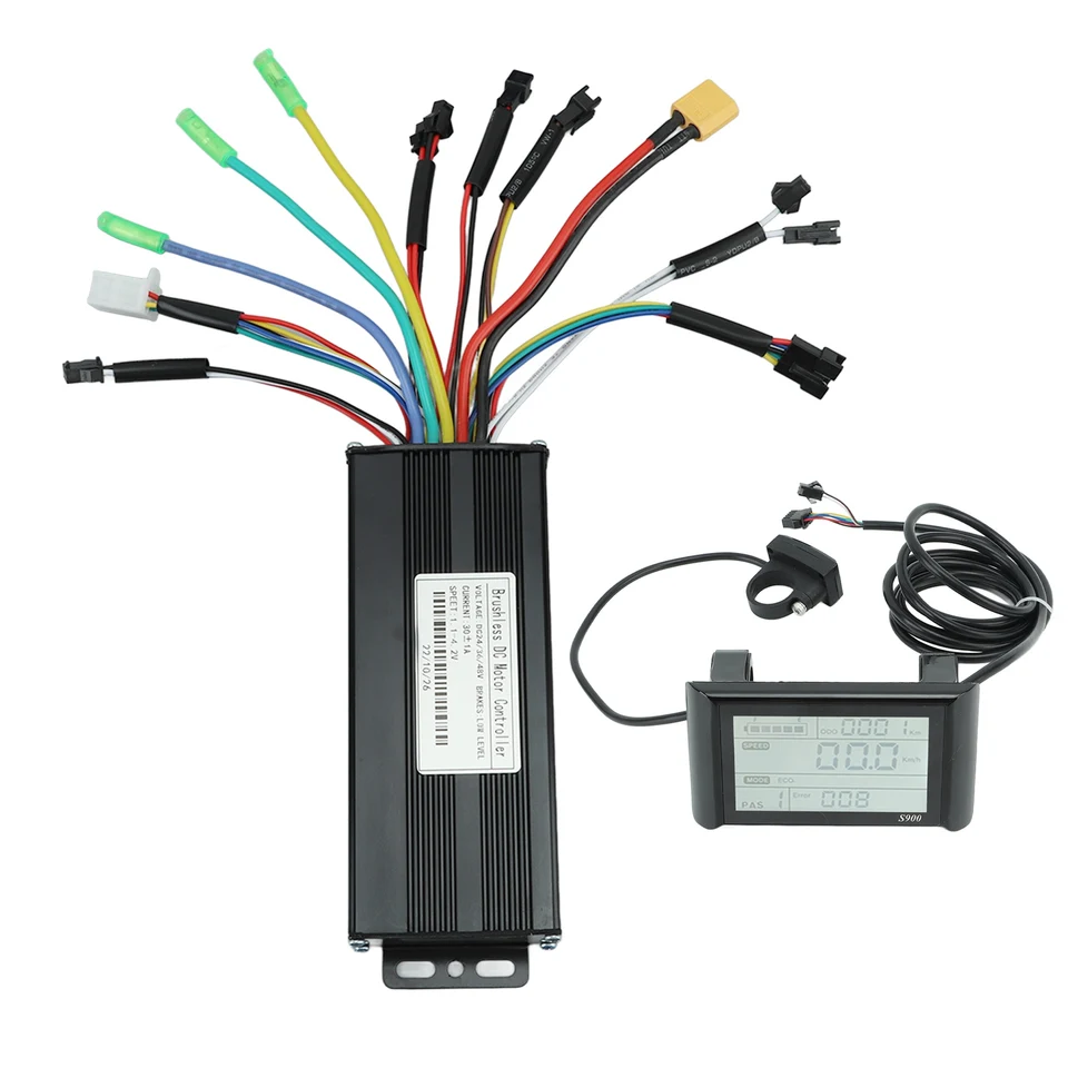 Súprava na konverziu elektrických bicyklov 3 režim 30A Controller 24V 36V 48V 1000-1500W LCD LCD Display Panel Meter pre skúter