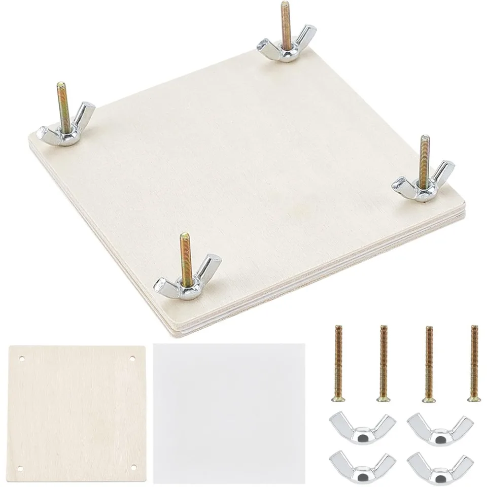 Súprava na kvetinové tlačové kvety, 4x4 palcovej rastlinnej a listovej konzervácie na výrobu vzorky, suchú tlačnú súpravu DIY Craft Educational