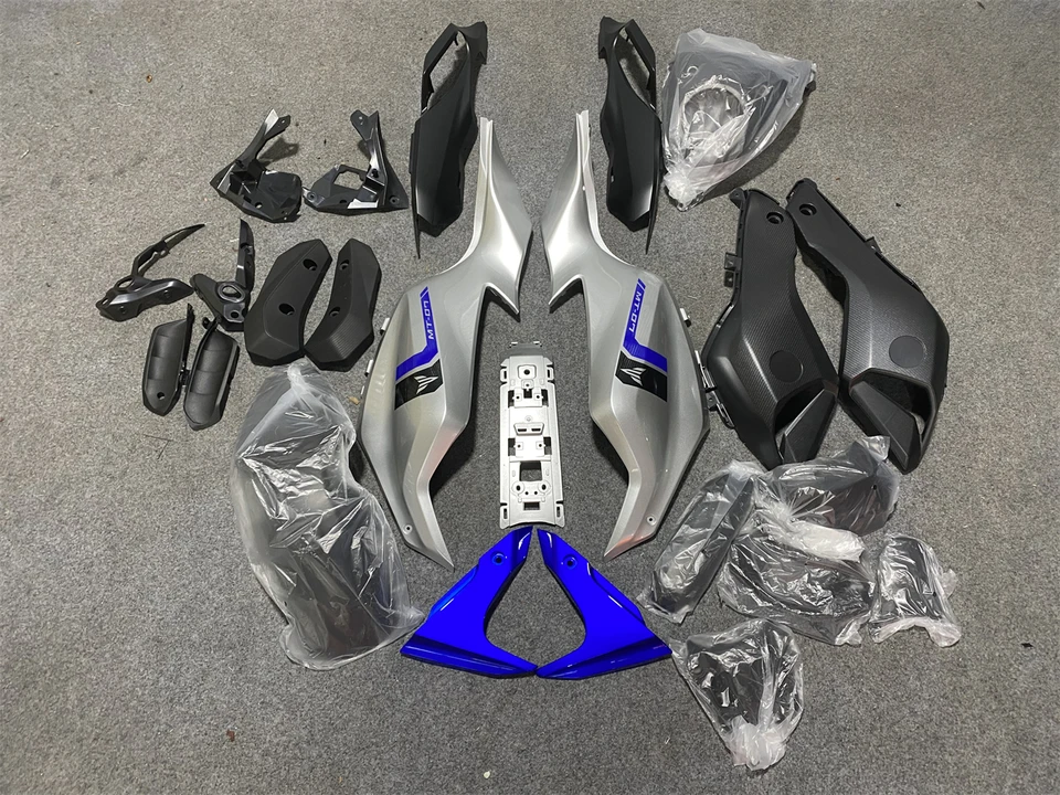 Súprava na motocykli pre Yamaha MT-07 2013 2014 2015 2016 Roky MT07 13 14 15 16 Fairing Silver Blue
