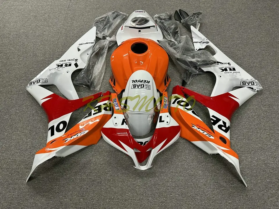 Súprava na motocyklové kapotáž pre Honda CBR600RR F5 2007 2008 CBR600 RR CBR 600RR 07 08 Injekcia White Red Orange Bodywork Set