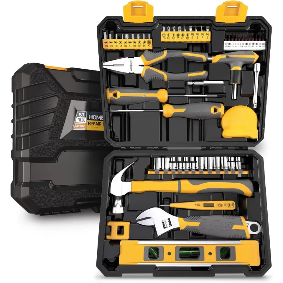 Súprava na náradie pre domácnosť a garážové mechanické nástroje 57ksc
