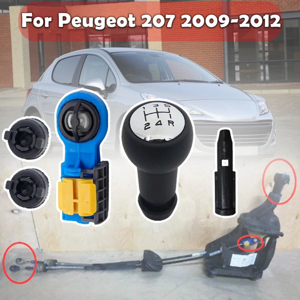 Súprava na opravu prevodovky pre Peugeot 207 Citroen C4 Picasso II 2013- 5Speed ​​Gomb Linkage Ovládanie káblového kábla Príručka prevodovky Prevodovka