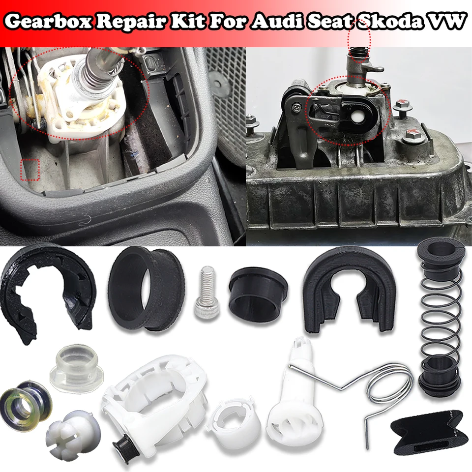 Súprava na opravu prevodovky pre VW Audi sedadlo Skoda Mt Trans Shifter First Get Getter Getter Zmeniť reverznú páku Zmeniť selektor