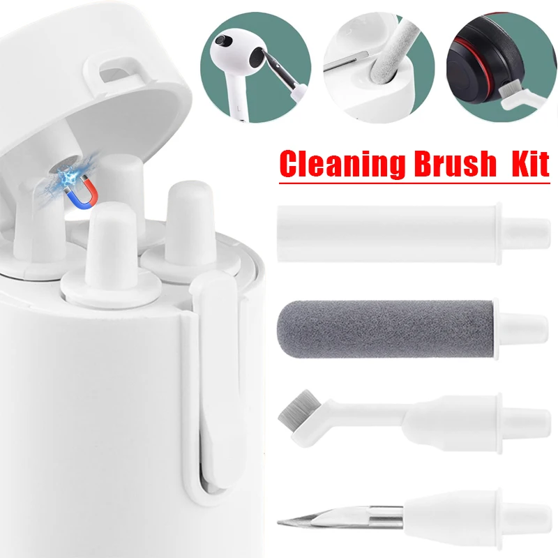 Súprava na čistenie slúchadiel Bluetooth pre AirPods Pro 3 2 1 Mobilný telefón Klávesnica Čistiaca kefka Prenosné slúchadlá Čistiace pero