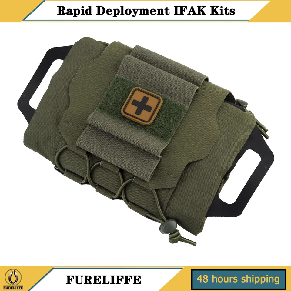 Súprava rýchleho nasadenia First-Aid, Tactical Molle Medical Petouch/IFAK Súprava, Lovecký kemping a cestovanie v pohotovostnej starostlivosti o prežitie