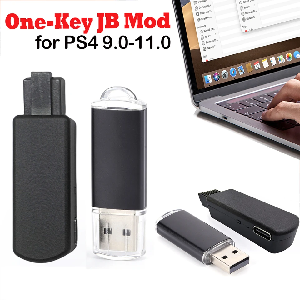 Súprava s jedným keyom JB Mod Set Set USB Dongle s káblovými príslušenstvom typu C pre systém PS4/PS4 Pro/PS4 Slim FW 9.0-11.0