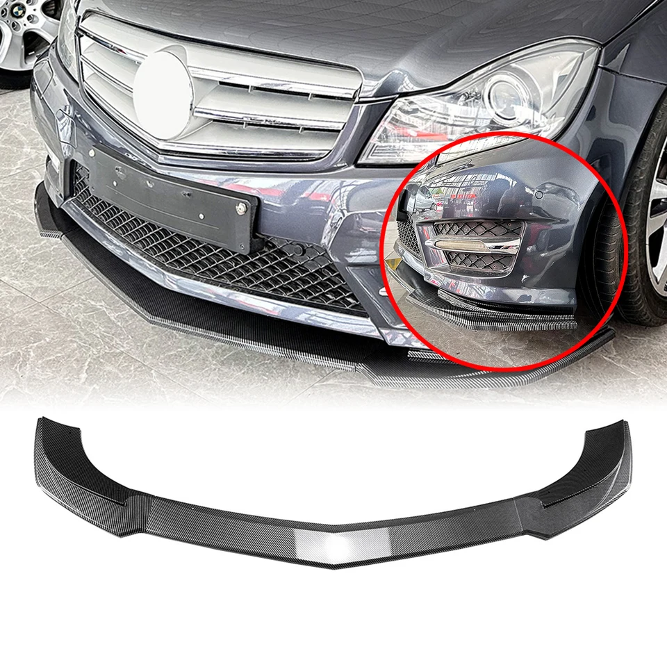 Súprava splitovačov predného nárazníka pre splitter pre Mercedes Benz C-Class W204 S204 C204 C180 C200 C220 C250 C260 C300 AMG Line 2011-2014