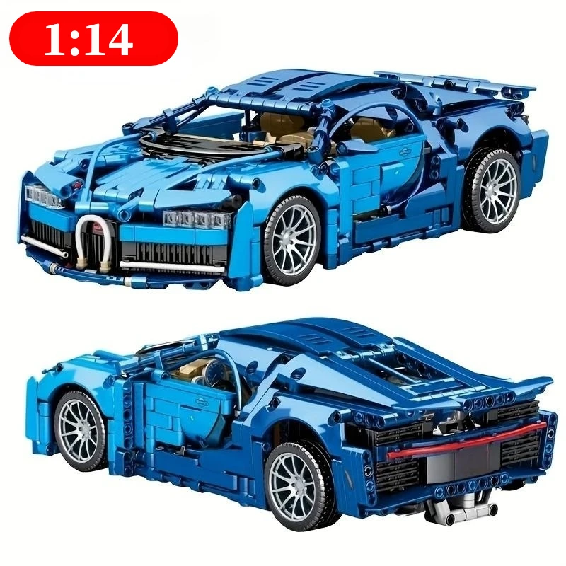 Súprava stavebných blokov Bluce Sports Car MOC, 1:14 Model Model športových automobilov Hračky pre chlapcov