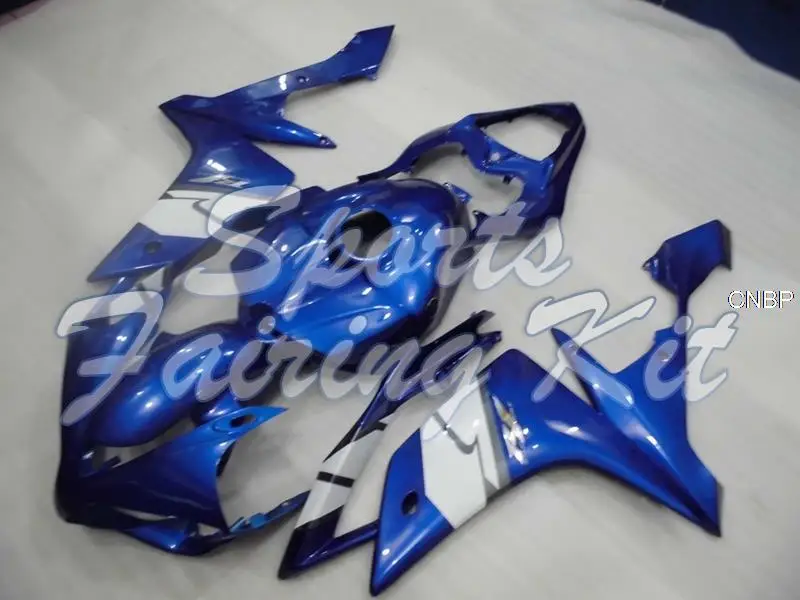 Súpravy celého tela pre Yamaha YZFR1 2007 - 2008 Modré biele súpravy tela YZF1000 R1 07 Body súpravy YZF1000 R1 2008