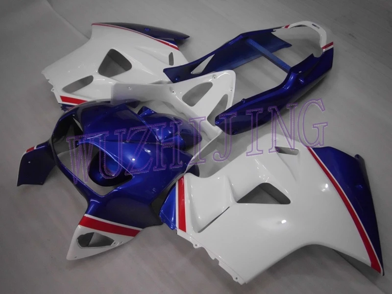 Súpravy celého tela VFR800 2001 Bodywork VFR800 1999 Modré biele plastové kapotáž VFR 800 1998 - 2001