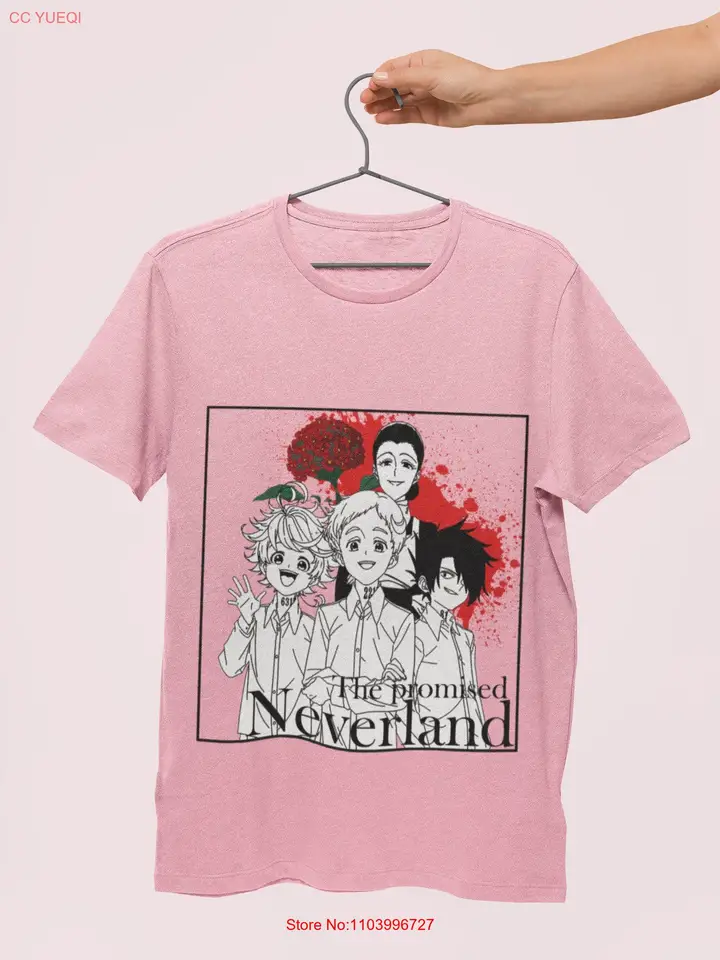 Sľúbené neverlandské tričko Yakusoku No Manga Emma Ray Norman Anime Japanese Long alebo Krátke rukávy