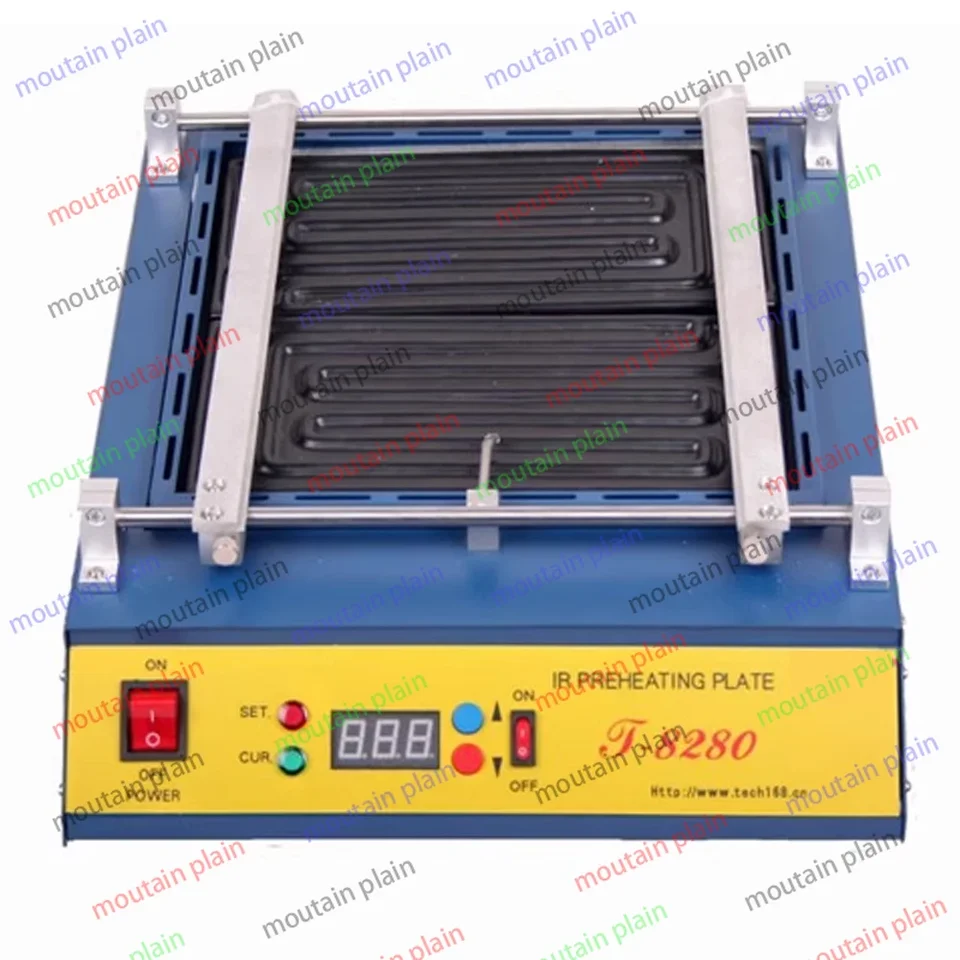 T-8280 IR-PREHREATING rúra 0-450DEGREE CELISUS SOLDER OPRAVA 220V alebo 110V T8280 PCB predhrievač IR predhriatia PLA