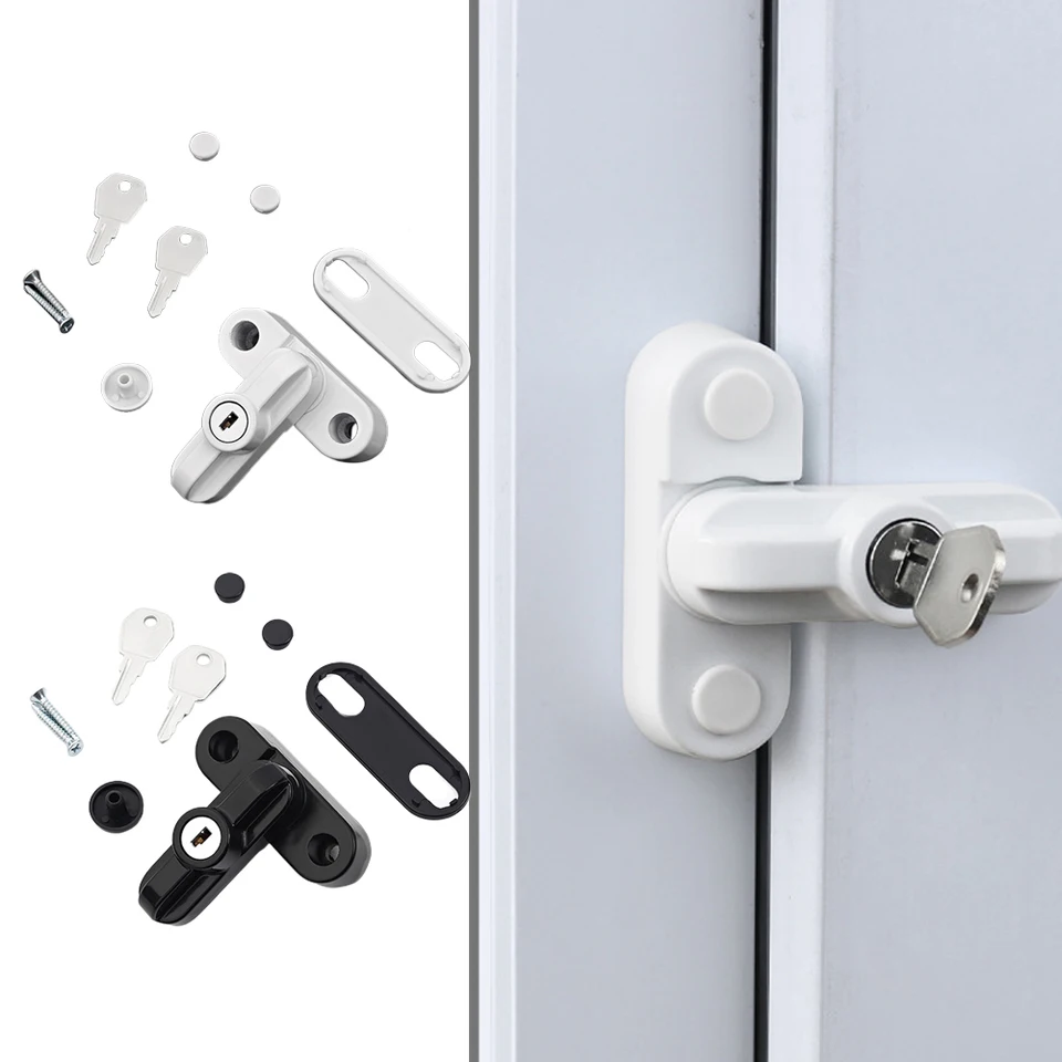 T-lock ploché otvorené dvere Windows Locks BEZPEČNÉ ZÁVOD DVERE ZÁVOD SASH JASHMER Security LOCKTOR ZÁMO