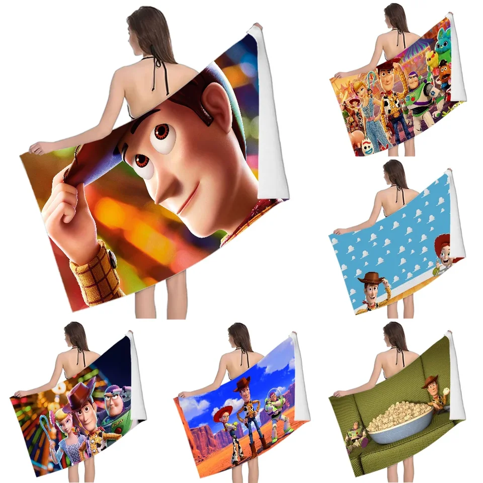T-Toy Story Woody Buzz uterák na uterák na uterák, rýchle sušenie a absorpcia, tkanina je vyrobená z bavlny a nie