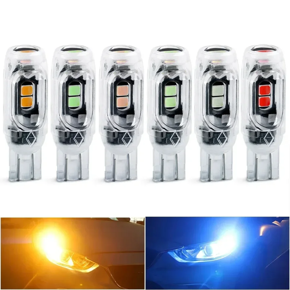 T10 LED W5W Super Bright 350LM Plast Protect SMD CAR Interiérové ​​svetlo na čítanie Dvere Dvere LISTGE LAMP DC12V White Universal