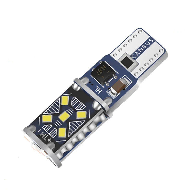 T10 W5W LED 194 Super Bright Auto Lights Automatické čítanie Doom Doom Doom Dvere Žiarovka Wedge Turn Side Interiér parkovisko DRL Lamp Biela 12V