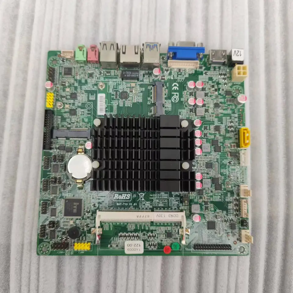 T1900D14 MINI Priemyselná kontrola základná doska J1900 Quad-Core Cas Register LVDS LVDS ITX 17x17 DC Power Supply