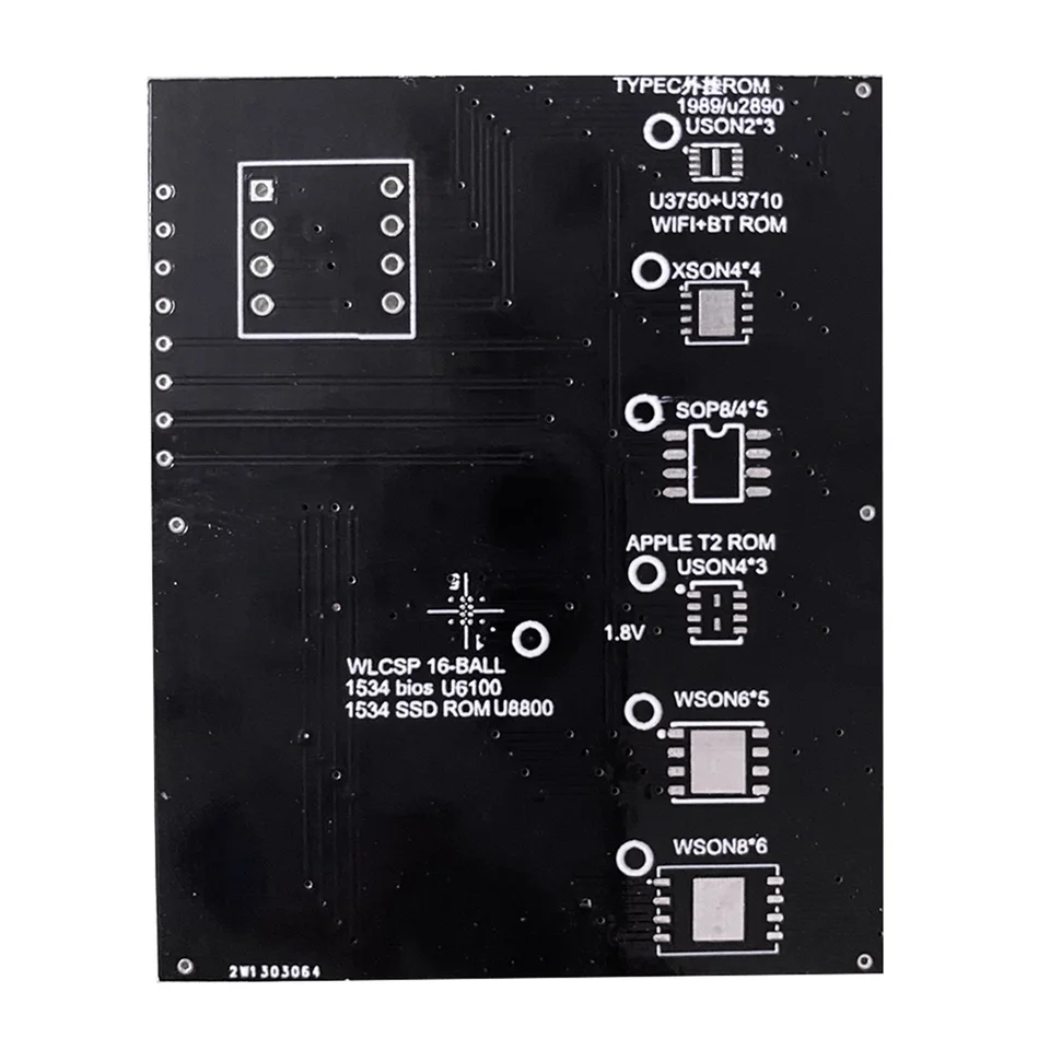 T2 čip čítať a písať zásuvku pre lokalitu MacBook Air T2 SSD ROM Typec ROM Držiteľ
