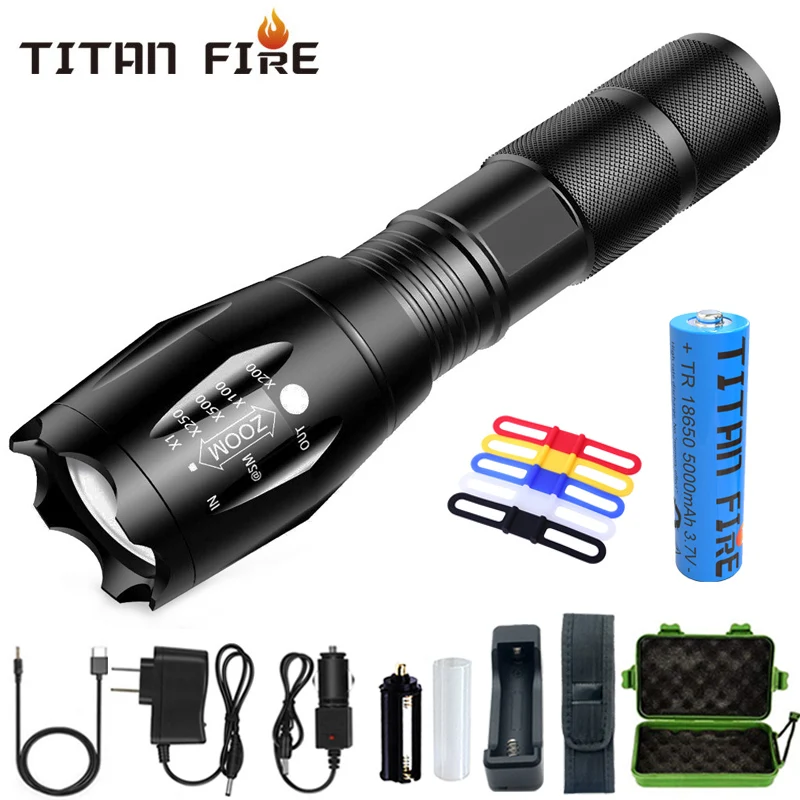 T20 Q250 LED baterka ultra jasná TSIX/L2/V6 Zväčšenie 5 režimov TL360 Vodotesné odolné v ručnom svetelnom svetelnom svetelnom svetle Light Light Light Light Light Light Light