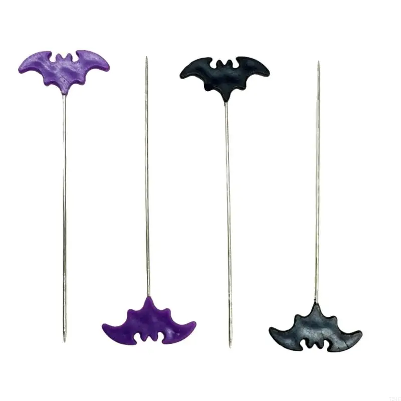 T21C 50/100ks šijacie špendlíky Halloween Bat Quilting Pins for Dressmaker Craft Spravenie