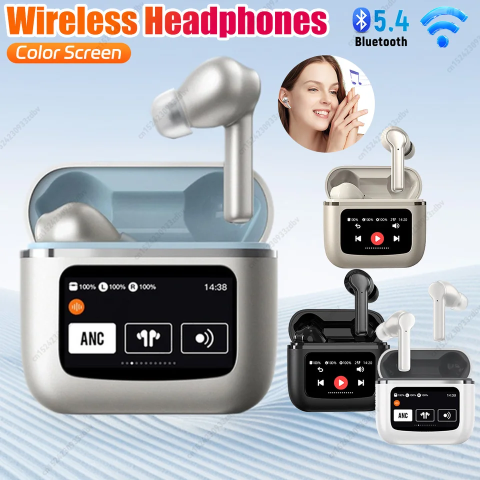 T68 bezdrôtové slúchadlá s potlačením hluku Bluetooth Hifi Sports Serfones 48h Playtime Color Screen Bluetooth slúchadlá pre JBL