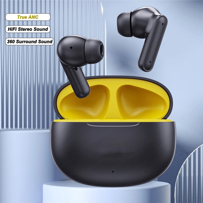 T80S Bluetooth slúchadlá ANC True Wireless Uarbuds nepremokavé slúchadlá Hifi Sound Tws Sport Sports Hladset dotyk s mikrofónom