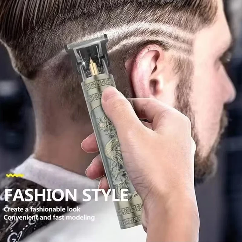 T9 USB Electric Hair Clipper pre mužov pre mužov nabíjací stroj nabíjateľný človek s holiacim strojčekom Tinker Technický brada brada