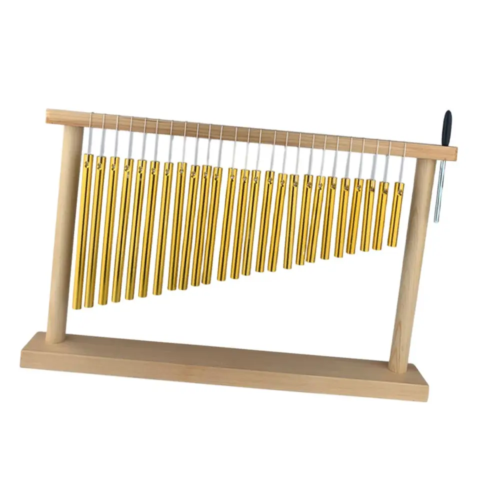 Table Top Wind Chime Metal Percussion Instrument s paličkou 25 tónov všestranné jedinečné barové zvonenie pre vzdelávací darček