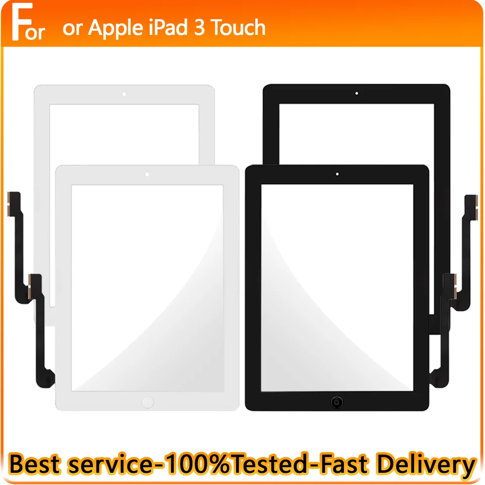 Tablet Touch Panel pre iPad 3 A1416 A1430 A1403 Digitalizátor dotykovej obrazovky s tlačidlom Domov pre iPad 3