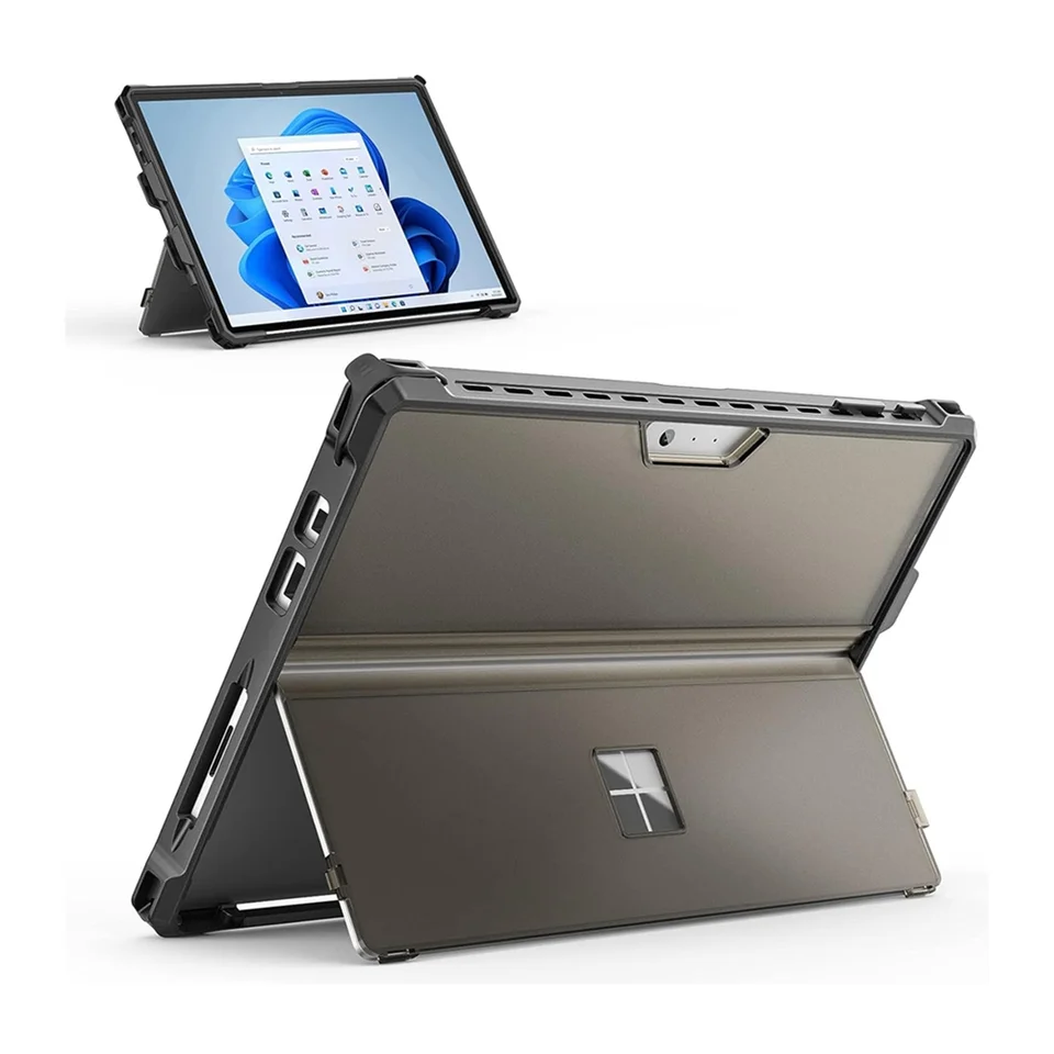 Tablet tvrdé puzdro pre Microsoft Surface Pro 7 plus 6 5 Pro 4 LTE, Shock -odolný folio ochranný drsný kryt, B