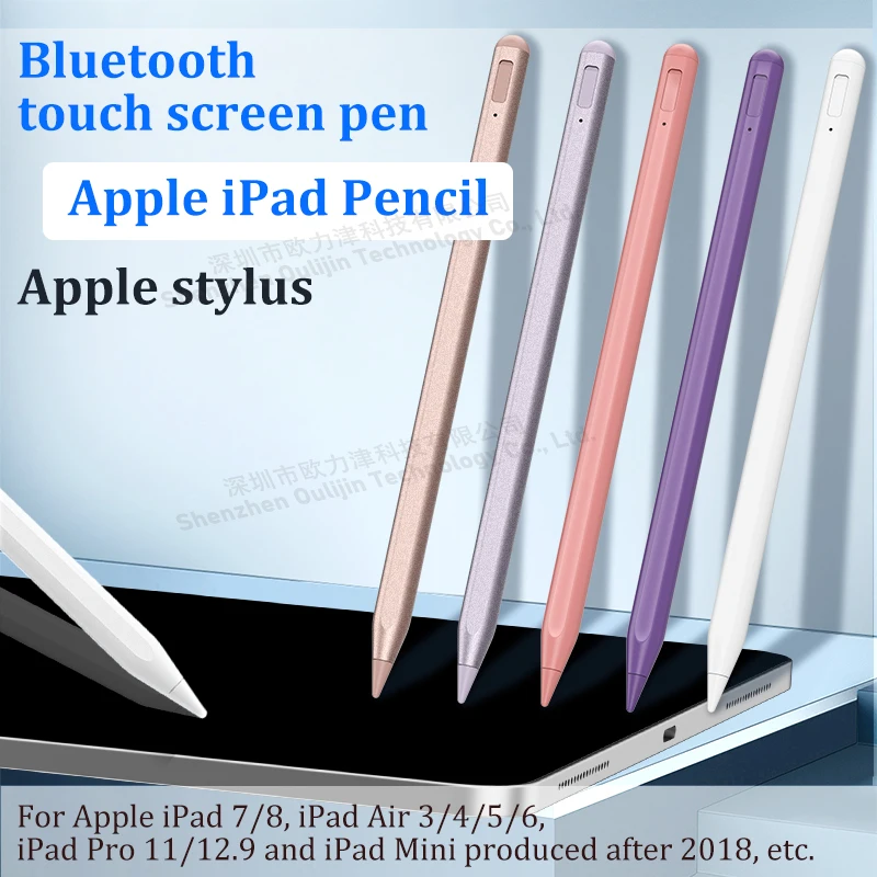 Tabletové príslušenstvo USB Typ-C Nabíjanie magnetického výkonu Displej Bluetooth Touch Screen Stylus pre iPad 7/8 Air 3/4/5/6 Pro 11/