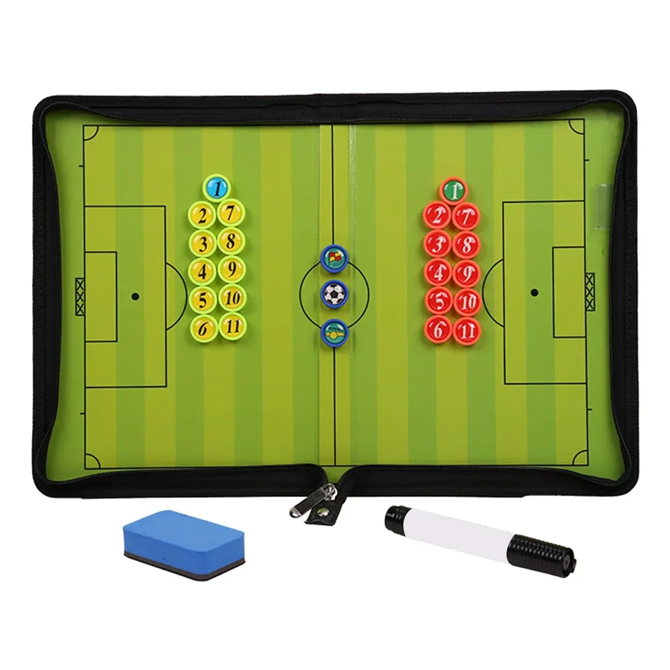 Taching Board Magnetic Zipper Football takticalboard Coachs takticals