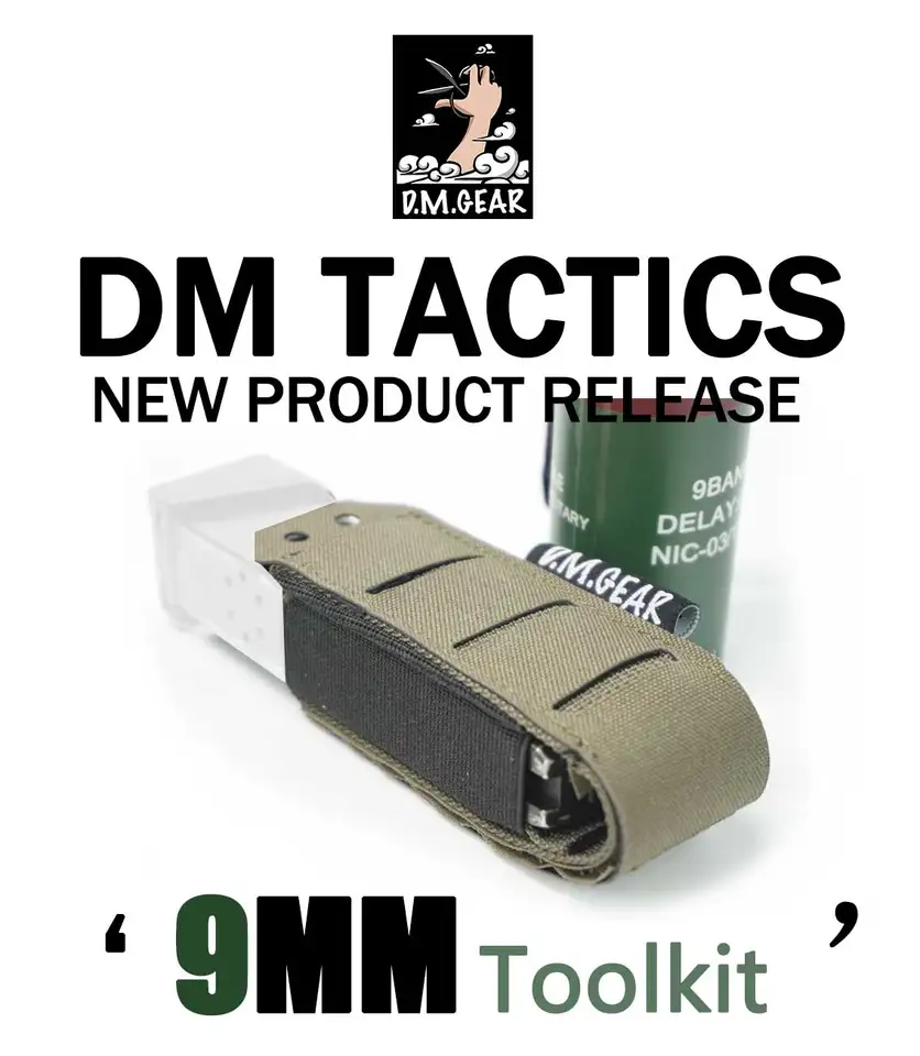 Tactical 9mm Magazine Bag Quick Release Magazine Carrier Molle Air Gun Magazine Bag Outdoor Hunting