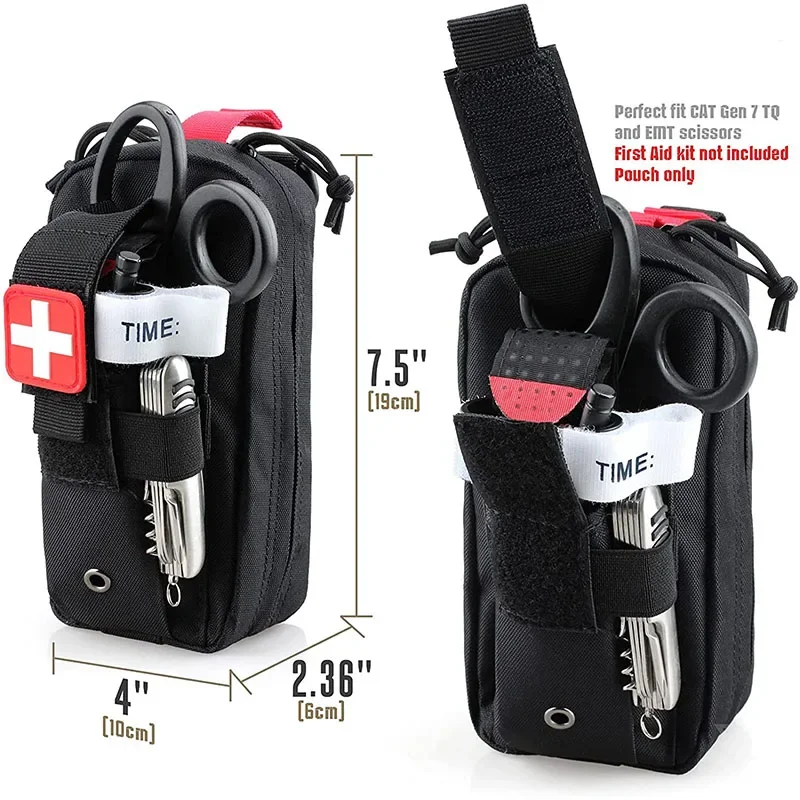 Tactical Molle Edc Petouch Outdoor Medical First Aid Kit Ifak Tourniket Hunting Survival Tool Bag